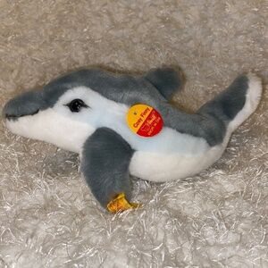 Steiff 095023 COSY FINNY PLUSH DOLFIN WITH SQUAEKER 1991-2003